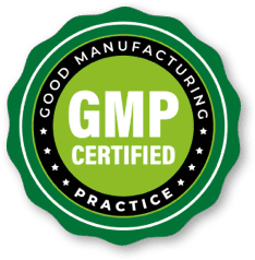 GMP Certified seal, from the manufacturer's official product photo