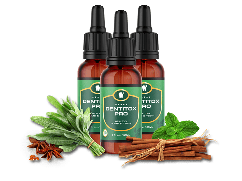 Dentitox Pro, three-bottle official product photo